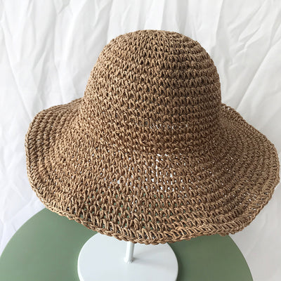 Sombrero de Paja Plegable para Mujer - Protección Solar Playa y Vacaciones - Image 19