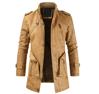 Chaqueta de Cuero Slim Fit Térmica para Hombre - Image 10
