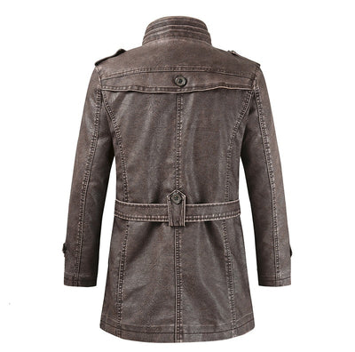 Chaqueta de Cuero Slim Fit Térmica para Hombre - Image 13