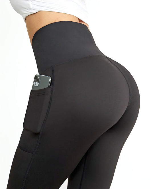 Pantalones Deportivos Cintura Alta con Faja Abdominal y Levantacaderas - Image 18