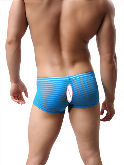 Calzoncillos Boxer Estilo Moderno con Patrón Rayado Perspectiva - Image 7