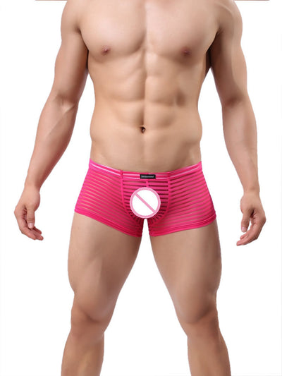 Calzoncillos Boxer Estilo Moderno con Patrón Rayado Perspectiva - Image 9