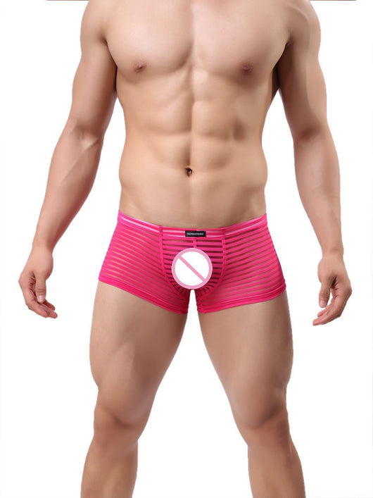 Calzoncillos Boxer Estilo Moderno con Patrón Rayado Perspectiva - Image 9