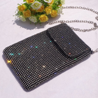 Bolso Mensajero Elegante con Cristales para Mujer - Versátil y Minimalista - Image 7