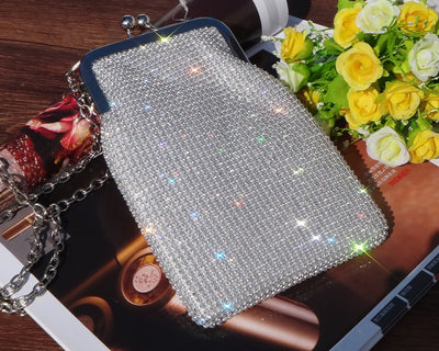 Bolso Mensajero Elegante con Cristales para Mujer - Versátil y Minimalista - Image 8