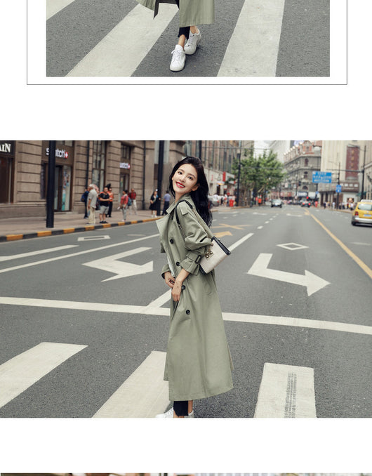Abrigo Trench Largo Oversized con Cintura Ajustable para Mujer - Image 15
