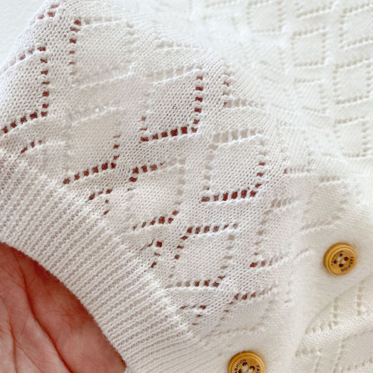 Chaqueta Larga Hueca Rombo con Manga Larga - Image 18