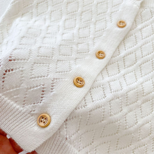 Chaqueta Larga Hueca Rombo con Manga Larga - Image 19