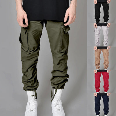 Pantalón Cargo Holgado con Cordón y Múltiples Bolsillos para Hombre - Image 6