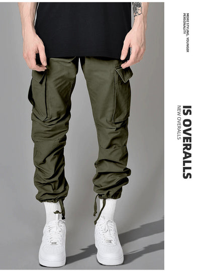 Pantalón Cargo Holgado con Cordón y Múltiples Bolsillos para Hombre - Image 7