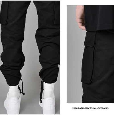 Pantalón Cargo Holgado con Cordón y Múltiples Bolsillos para Hombre - Image 12