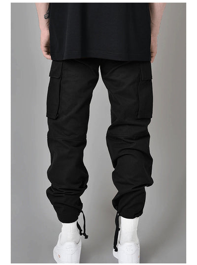 Pantalón Cargo Holgado con Cordón y Múltiples Bolsillos para Hombre - Image 13