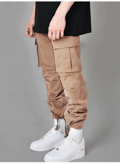 Pantalón Cargo Holgado con Cordón y Múltiples Bolsillos para Hombre - Image 14