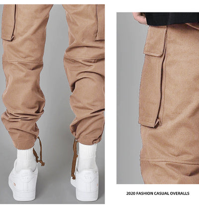 Pantalón Cargo Holgado con Cordón y Múltiples Bolsillos para Hombre - Image 16