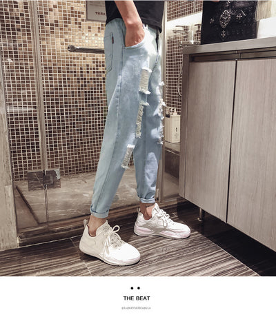 Pantalones Rotos Estilo Beggar para Primavera y Otoño - Image 15