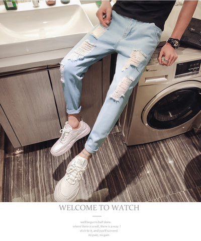 Pantalones Rotos Estilo Beggar para Primavera y Otoño - Image 18