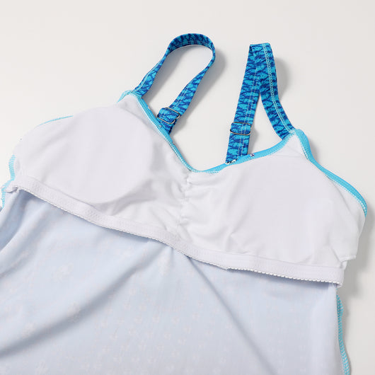 Traje de Baño Enterizo para Mujer con Falda Talla 5XL - Image 17