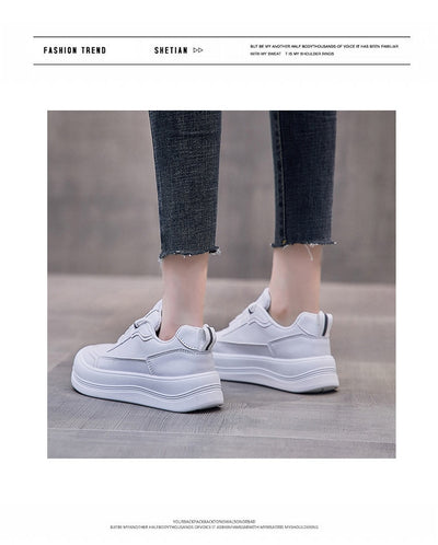 Zapatillas Blancas Mujer con Suela Gruesa y Plataforma Cómoda - Image 13