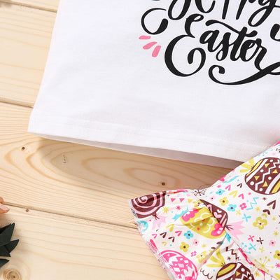 Falda Infantil con Estampado de Conejo y Mangas Volantes - Image 8