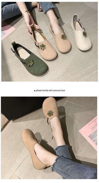 Zapatos Retro Ligeros para Mujer con Estampado de Arvejas - Image 8