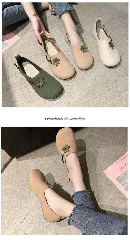 Zapatos Retro Ligeros para Mujer con Estampado de Arvejas - Image 8