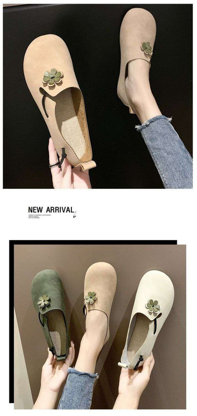 Zapatos Retro Ligeros para Mujer con Estampado de Arvejas - Image 9