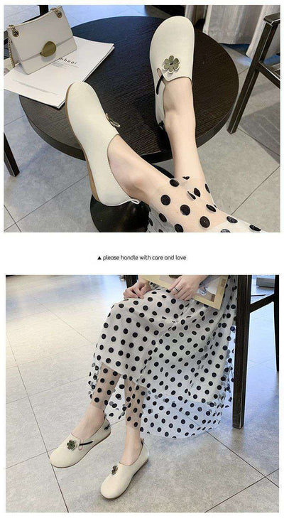Zapatos Retro Ligeros para Mujer con Estampado de Arvejas - Image 11