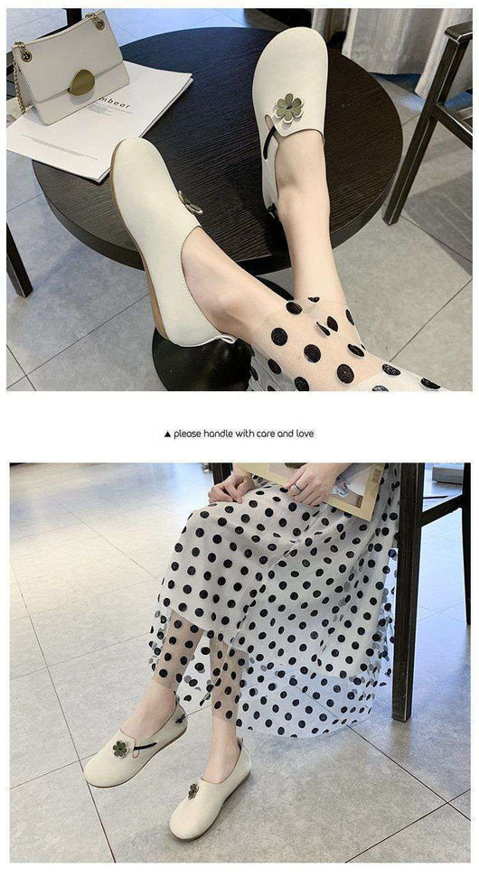 Zapatos Retro Ligeros para Mujer con Estampado de Arvejas - Image 11