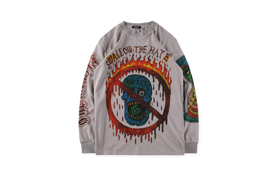 Remera Manga Larga Calavera Street Graffiti Coconut - Image 25