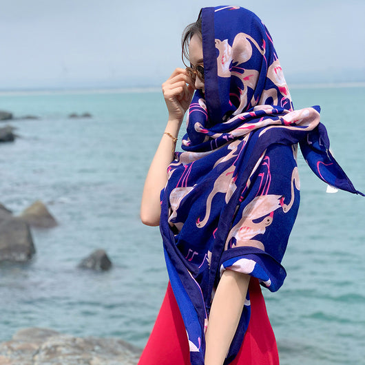 Pañoleta Étnica Oversized para Protección Solar y Estilo - Image 14