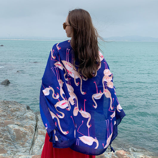 Pañoleta Étnica Oversized para Protección Solar y Estilo - Image 16