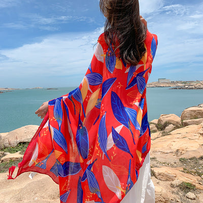 Pañoleta Étnica Oversized para Protección Solar y Estilo - Image 32