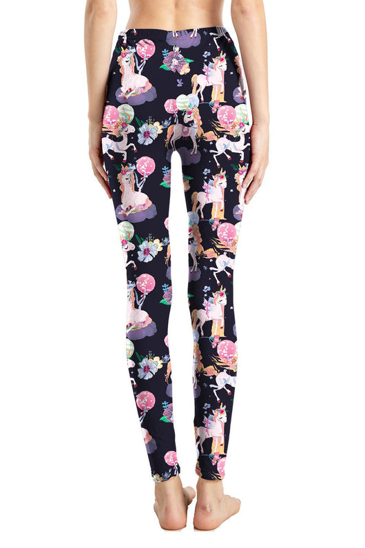 Leggings Estampado Graffiti Cartoon Abstracto Europeo y Americano para Mujer - Image 18