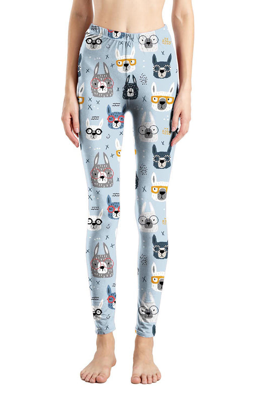 Leggings Estampado Graffiti Cartoon Abstracto Europeo y Americano para Mujer - Image 19