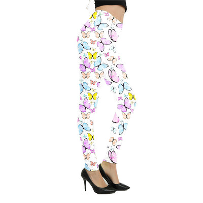 Leggings Estampado Graffiti Cartoon Abstracto Europeo y Americano para Mujer - Image 30