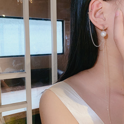 Aretes de Perla con Diseño Atmosférico - Image 9