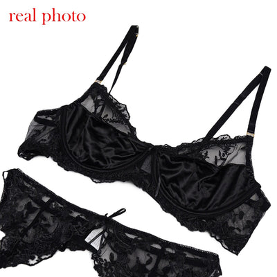 Conjunto de Lencería Sensual con Bordado Perspectiva de Tres Puntos - Image 15