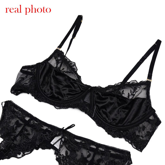 Conjunto de Lencería Sensual con Bordado Perspectiva de Tres Puntos - Image 15