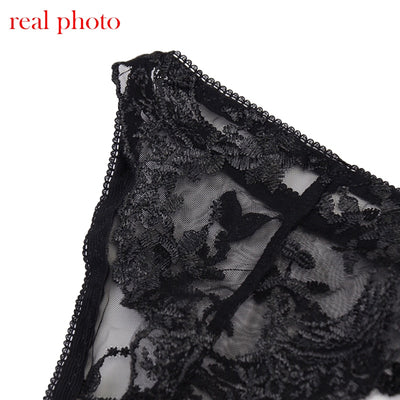 Conjunto de Lencería Sensual con Bordado Perspectiva de Tres Puntos - Image 17