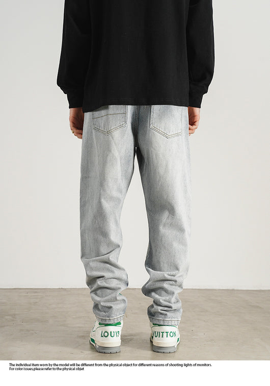 Jeans Skinny Fit con Bordado Retro Estilo Americano para Hombre - Image 18