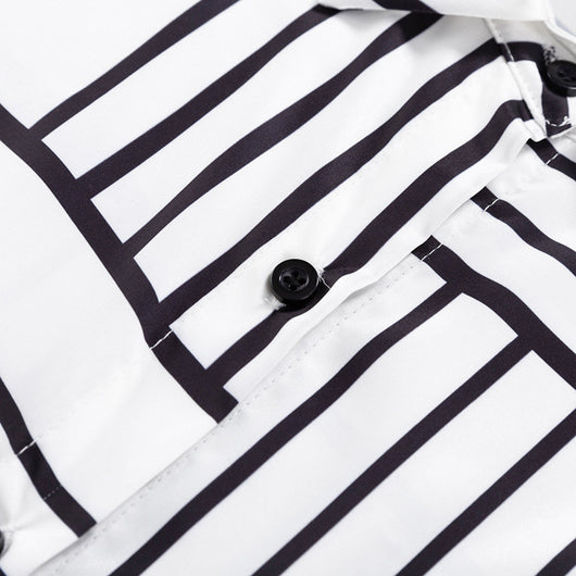 Conjunto de Dos Piezas: Blusa Satinada con Estampado Europeo y Americano para Mujer - Image 18