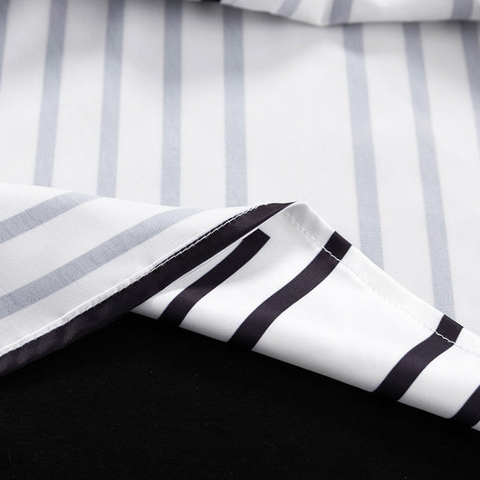 Conjunto de Dos Piezas: Blusa Satinada con Estampado Europeo y Americano para Mujer - Image 21