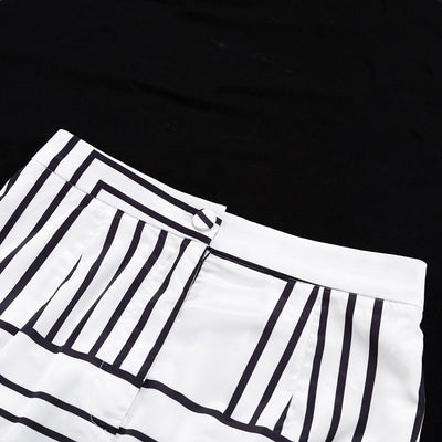 Conjunto de Dos Piezas: Blusa Satinada con Estampado Europeo y Americano para Mujer - Image 22