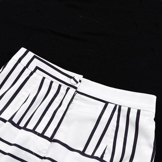 Conjunto de Dos Piezas: Blusa Satinada con Estampado Europeo y Americano para Mujer - Image 22