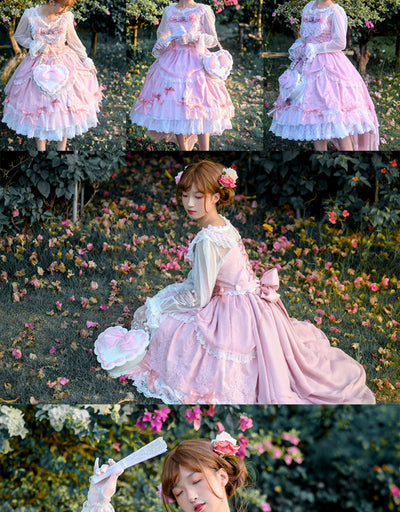 Bolso Nupcial Lolita con Perla y Moño - Diseño Floral para Novia - Image 14