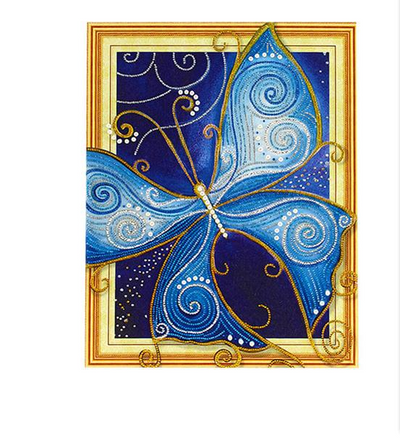 Kit de Pintura de Diamantes 5D - Mariposa Azul - Image 2