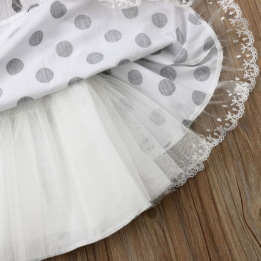 Vestido Princesa Niña con Lunares Blancos - Algodón Suave y Elegante - Image 9