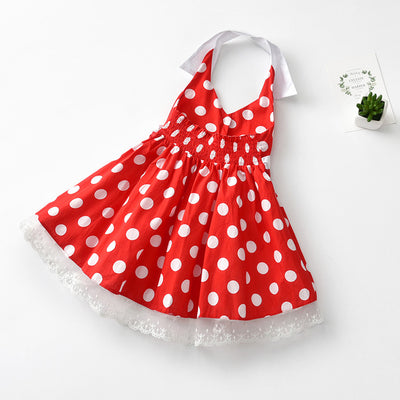 Vestido Princesa Niña con Lunares Blancos - Algodón Suave y Elegante - Image 10