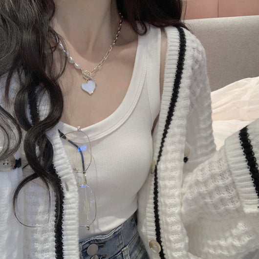 Cardigan Tejido Suelto Cuello en V para Mujer - Abrigo Slim Elegante - Image 10