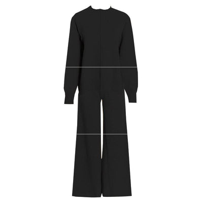 Conjunto de Pantalón Ancho y Suéter Tejido Grueso para Mujer - Image 7